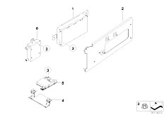 E46 330i M54 Touring / Communication Systems/  Single Parts Sa 644 Trunk