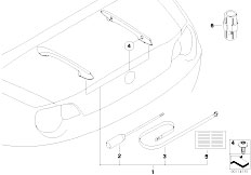 E85 Z4 2.0i N46 Roadster / Universal Accessories/  Railing On Boot Lid