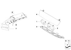 E85 Z4 2.5i M54 Roadster / Vehicle Trim/  Trim Panel Dashboard Mounting Parts