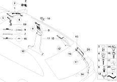 E46 328i M52 Touring / Vehicle Trim/  Trim Panel A B C D Column