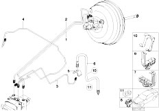 E53 X5 4.6is M62 SAV / Brakes Front Brake Pipe Dsc