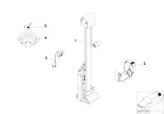 E38 740i M62 Sedan / Equipment Parts/  Car Tool Lifting Jack