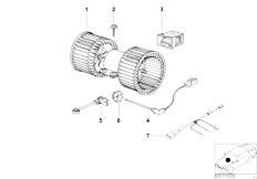E38 730d M57 Sedan / Heater And Air Conditioning/  Electric Parts Automatic Air Condition