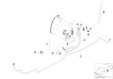 Z3 Z3 M3.2 S54 Roadster / Fuel Supply Activated Carbon Container Tubing