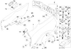 E85 Z4 2.5i N52 Roadster / Bodywork Side Panel Tail Trim