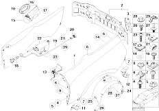 E85 Z4 2.5i M54 Roadster / Bodywork/  Side Panel Tail Trim