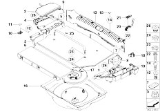 E46 330i M54 Touring / Vehicle Trim/  Trim Panel Trunk Floor