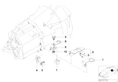 E46 318Ci N46 Cabrio / Manual Transmission Gearbox Parts Lambda Probe Holder