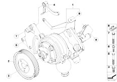 E65 730d M57N2 Sedan / Steering Power Steering Pump Dynamic Drive