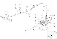 E36 323ti M52 Compact / Gearshift/  Shift Interlock Automatic Transm