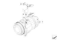 E85 Z4 2.5i M54 Roadster / Heater And Air Conditioning/  Air Conditioner Compressor