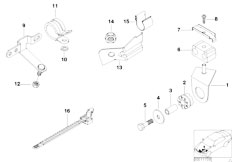 E39 540iP M62 Sedan / Steering Oil Pipes Mounting