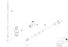 E36 316i 1.6 M43 Compact / Communication Systems/  Side Wall Aerial Retrofit Kit