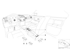 E36 318i M43 Touring / Individual Equipment/  Individual Wood Ashtray And Cups