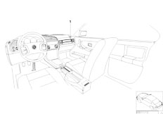 E36 320i M52 Touring / Individual Equipment/  Individual Wood Cover For Glove Box