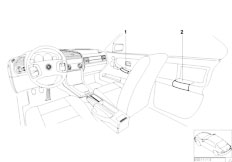 E36 M3 S50 Sedan / Individual Equipment Individual Wood Interior Door Handle
