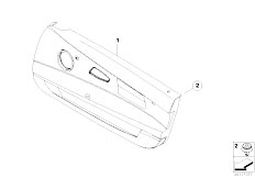 E85 Z4 2.5i N52 Roadster / Vehicle Trim Door Trim Panel