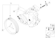 E53 X5 4.4i M62 SAV / Steering/  Power Steering Pump-2