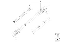 E85 Z4 3.0i M54 Roadster / Steering/  Steer Col Lower Joint Assembly