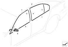 E65 735i N62 Sedan / Individual Equipment/  Individual High Lustre Shadowline