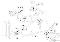 E39 540iP M62 Sedan / Steering/  Hydro Steering Oil Pipes