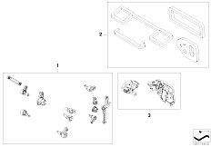 E86 Z4 M3.2 S54 Coupe / Heater And Air Conditioning/  Set Of Small Parts Aut Air Cond Housing