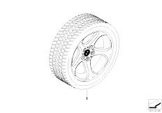 E53 X5 4.4i N62 SAV / Wheels Winter Complete Wheel Star Spoke 69