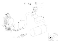 E38 728i M52 Sedan / Fuel Preparation System/  Fuel Tank Breather Valve