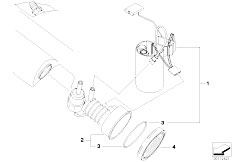 E85 Z4 2.2i M54 Roadster / Fuel Supply/  Fuel Filter Pump Fuel Level Sensor