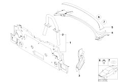 E85 Z4 2.0i N46 Roadster / Bodywork/  Partition Trunk