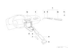 E36 316i M43 Touring / Vehicle Trim/  Fine Wood Trim