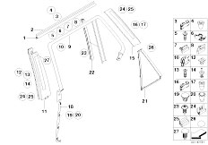 E53 X5 3.0d M57 SAV / Vehicle Trim/  Exterior Covers Door Rear