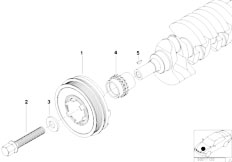 E39 520d M47 Touring / Engine Belt Drive Vibration Damper