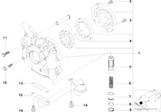 E39 520d M47 Touring / Engine Lubrication System Oil Pump