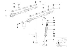 E38 L7 M73 Sedan / Engine/  Valve Timing Gear Cam Shaft