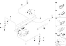 E36 318tds M41 Compact / Brakes/  Brake Pipe Front Abs Asc T