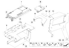 E39 525td M51 Sedan / Communication Systems/  Single Parts Sa 638 Trunk
