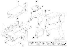 E39 525d M57 Sedan / Communication Systems/  Single Parts Sa 644 Trunk