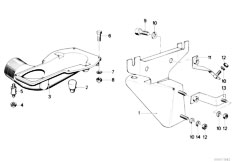 E12 520i M10 Sedan / Fuel Preparation System/  Bracket Air Volume Determinator