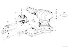 E12 520i M10 Sedan / Fuel Preparation System Volume Air Flow Sensor