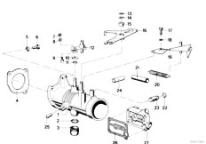 E12 520i M10 Sedan / Fuel Preparation System Throttle Housing Assembly-2