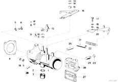 E21 320i M10 Sedan / Fuel Preparation System Throttle Housing Assembly