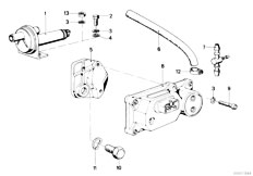 E12 520i M10 Sedan / Fuel Preparation System Additional Air Slide Valve