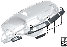 F01 730d N57 Sedan / Vehicle Trim/  Decorative Trims Instrument Panel