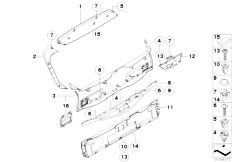 E70 X5 3.0d M57N2 SAV / Vehicle Trim/  Trim Panel Trunk Lid