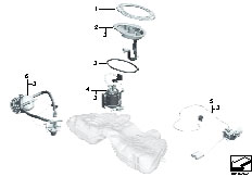 F01 750i N63 Sedan / Fuel Supply/  Fuel Filter Pump Fuel Level Sensor
