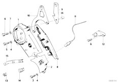E30 320i M20 Cabrio / Engine/  Wheel Casing Upper Part