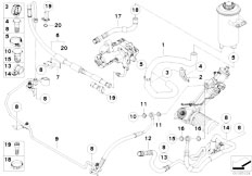 E71 X6 50iX N63 SAC / Steering/  Hydro Steering Oil Pipes