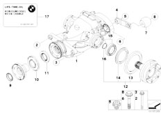 E90N 325d M57N2 Sedan / Rear Axle Differential Drive Output