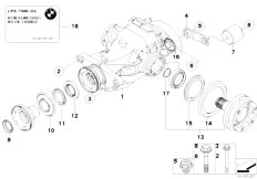 E90N 330d N57 Sedan / Rear Axle Differential Drive Output